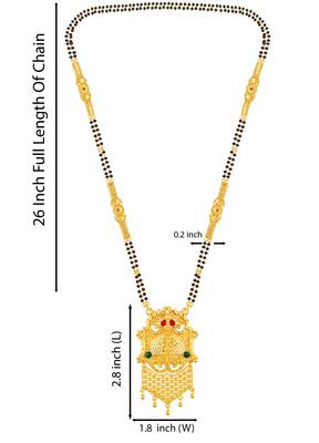 Multicolor zircon   mangalsutra 4