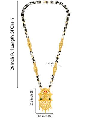 Multicolor zircon   mangalsutra 4