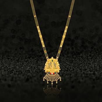 Multicolor zircon  mangalsutra 2