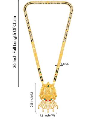 Multicolor zircon  mangalsutra 4