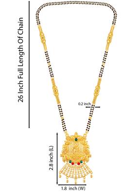 Multicolor zircon   mangalsutra 4