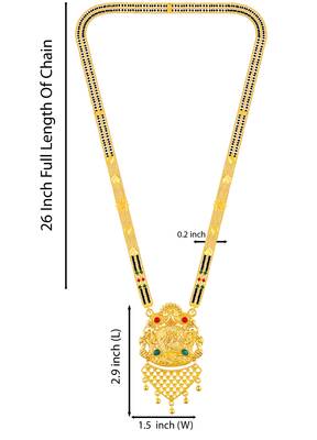 Multicolor zircon   mangalsutra 4