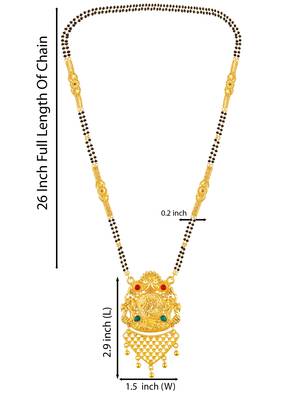 Multicolor zircon   mangalsutra 4