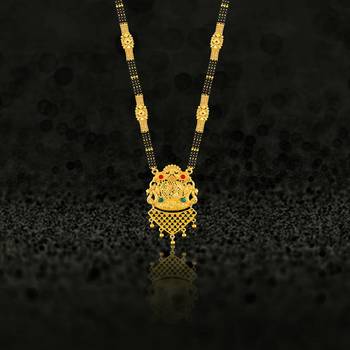 Multicolor zircon   mangalsutra 2