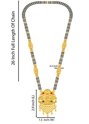 Multicolor zircon   mangalsutra 4