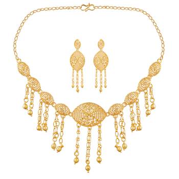 Gold zircon  chokers 1