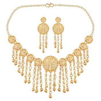 Gold zircon  chokers 5