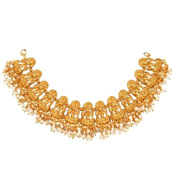 Gold pearl necklace-sets 5