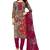 Multicolor printed crepe salwar
