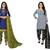 Multicolor printed crepe salwar