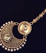 White Cubic Zirconia maang-tikka