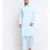 Men Cotton Sky Pathani Kurta Salwar Set