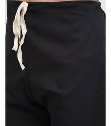 Men Cotton Black Pathani Kurta Salwar Set