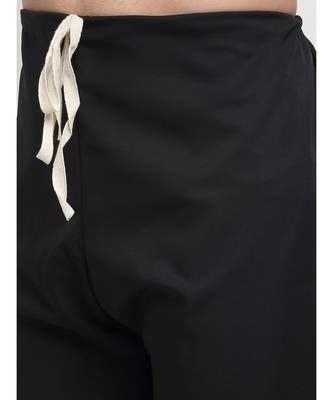 Men Cotton Black Pathani Kurta Salwar Set 2
