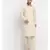 Men Cotton Fawn Pathani Kurta Salwar Set