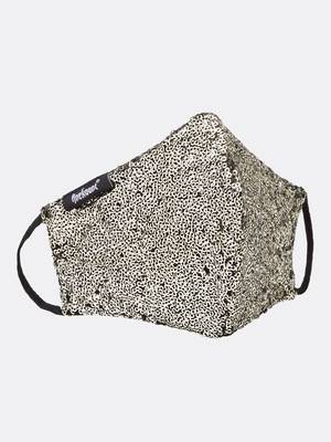 3-Ply Black & Gold Sequinned Polycotton Designer Mask 4