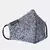Anekaant 3-Ply Black & Silver Sequinned Polycotton Designer Mask