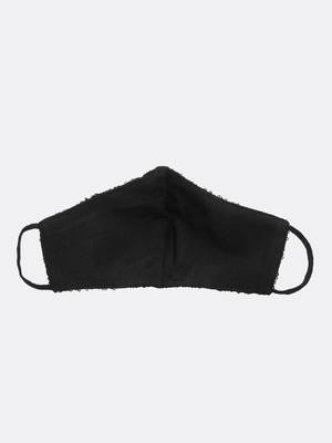 Anekaant 3-Ply Black Sequinned Polycotton Designer Mask 5
