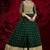 Dark-green embroidered georgette salwar
