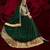 Dark-green embroidered georgette salwar