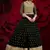 Black embroidered georgette salwar kameez