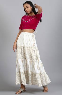 Janasya Women'S Pink Velvet Stitched Blouse 2