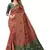 Women's Maroon Jacquard Banarasi Cotton  Silk Blend Banarasi Style Bandhani Fusion Style 