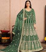 Party Wear Semi stiched Salwar Suit (Set Of 4)