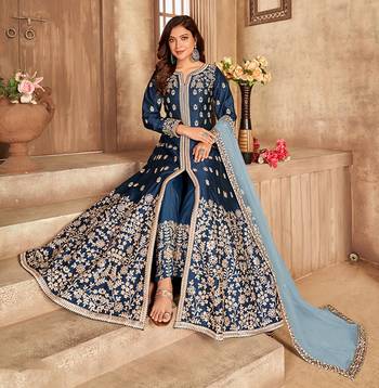 Party Wear Semi stiched Salwar Suit (Set Of 4) 4