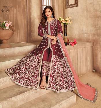 Party Wear Semi stiched Salwar Suit (Set Of 4) 5