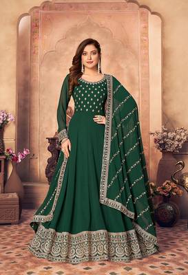 Party Wear Semi stiched Salwar Suit (Set Of 4) 2