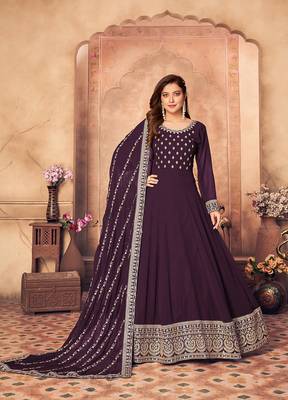 Party Wear Semi stiched Salwar Suit (Set Of 4) 3