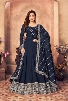 Party Wear Semi stiched Salwar Suit (Set Of 4) 4