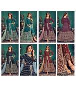 Party Wear Semi stiched Salwar Suit (Set Of 4)
