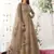 Beige embroidered net salwar