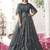 Grey embroidered net salwar