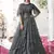 Grey embroidered net salwar