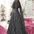 Grey embroidered net salwar