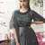 Grey embroidered net salwar