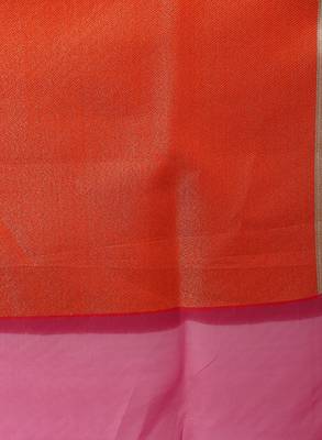 Red woven art silk sarees saree with blouse 5