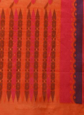 Orange woven art silk sarees saree with blouse 5