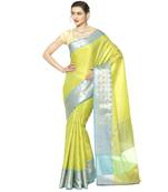 Beige woven art silk sarees saree with blouse