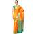 Yellow woven kanchipuram silk saree with blouse