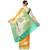 Yellow woven kanchipuram silk saree with blouse
