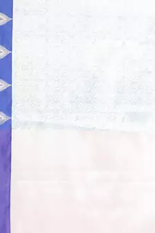 Blue woven Faux kanchipuram silk saree with blouse