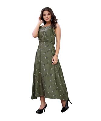 Green Slub Cotton Casual Wear Abstract Print Kurta 5