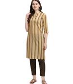 Mustrad Khadi Cotton Casual Wear Kurta