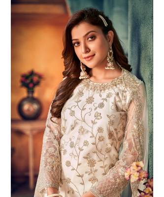 Party Wear Semi stiched Salwar Suit (Set Of 4) 3