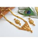 Divine Antique Kemp Green Lakshmi Haar Set- DJ05339