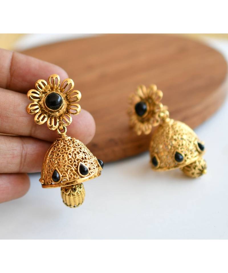 Divine Antique Black Lakshmi Necklace Set-dj05414